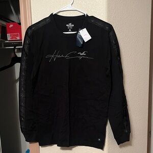 Hollister Black Graphic Long Sleeve Tee